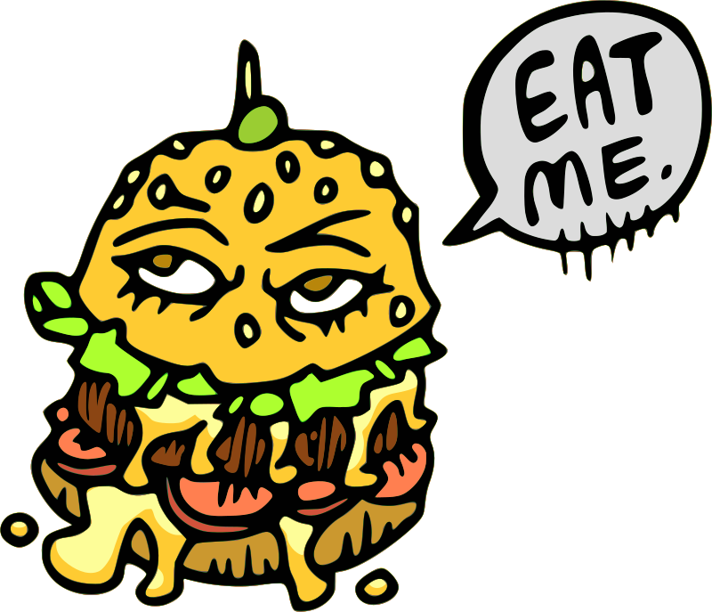 Medium Image - Clip Art Burger (800x687), Png Download