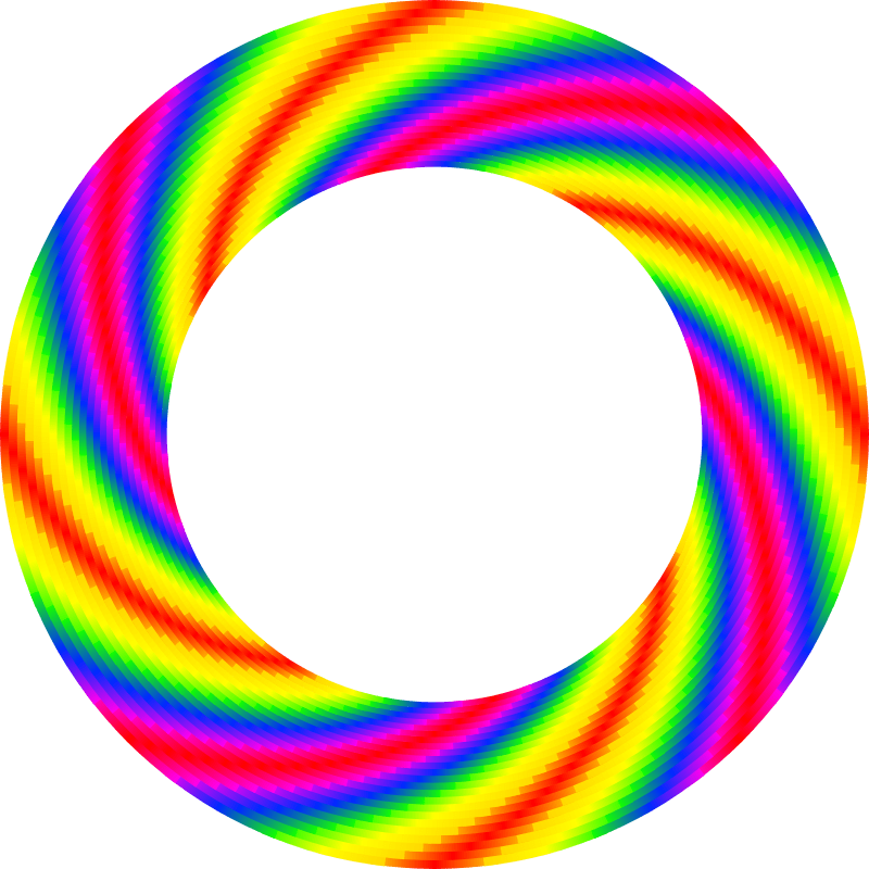 Colorful Circle Borders - Circle (800x800), Png Download