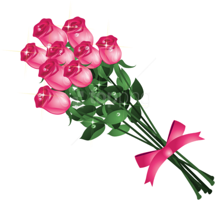 Free Png Download Transparent Pink Roses Bouquetpicture - Good Afternoon And Blessed Sunday (850x767), Png Download