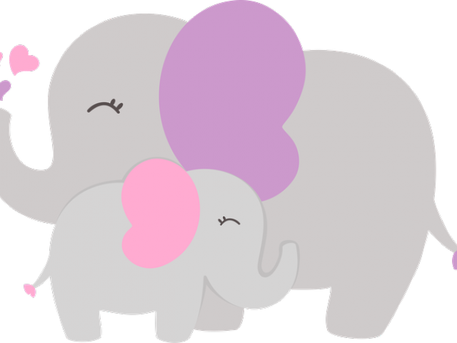 Pastel Clipart Baby Shower - Indian Elephant (640x480), Png Download