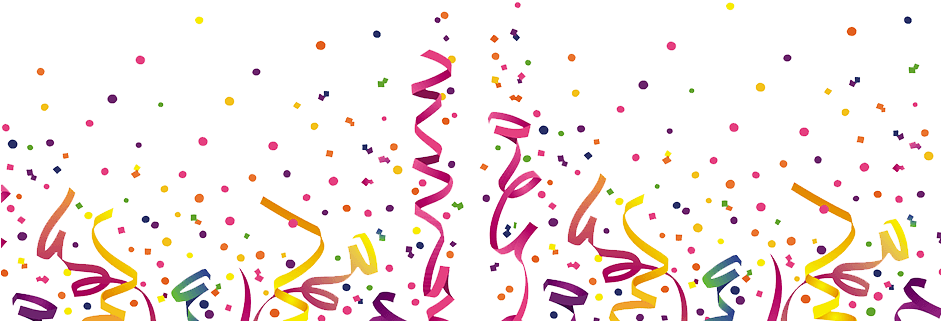 Confetti Png Clipart - Happy Crow (940x425), Png Download