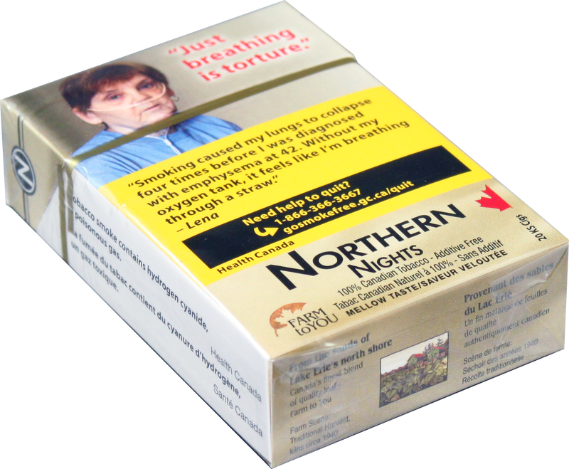 Northern Nights Gold Cigarettes Ks Carton - Carton (800x659), Png Download