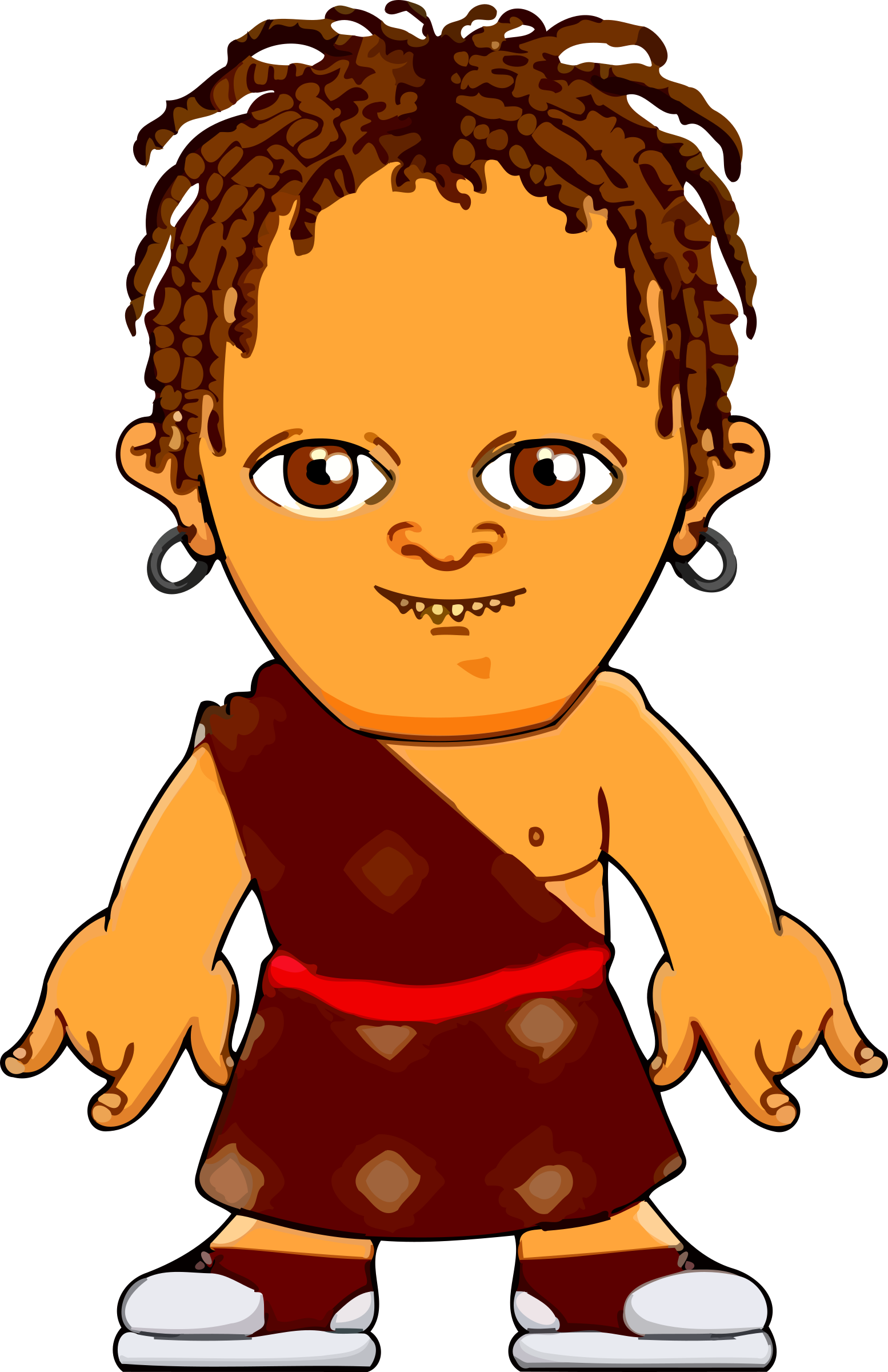 Big Image - Roman Man Cartoon (1554x2400), Png Download