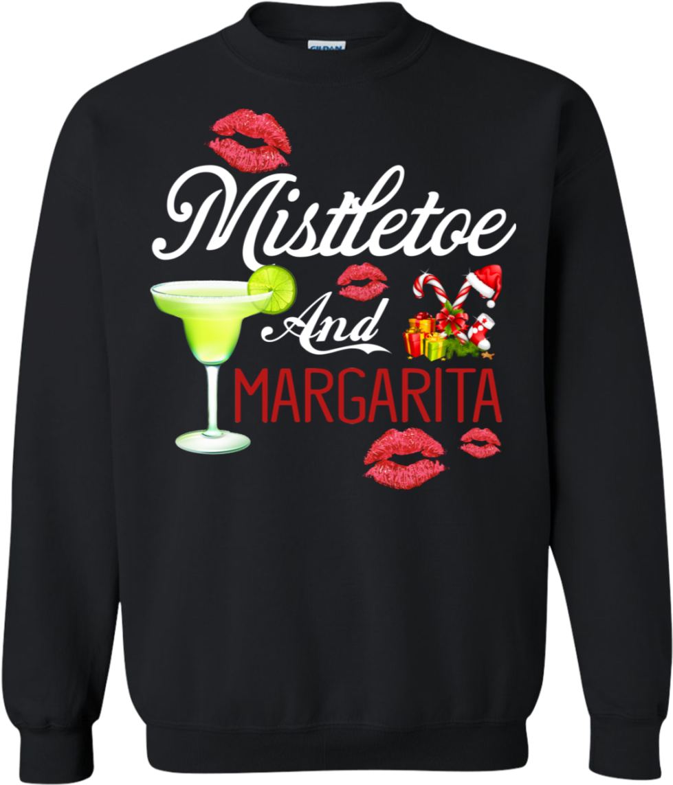 Mistletoe And Margaritas Womens Christmas Sweatshirt - Ugly Sweater Ghostface Killah (1155x1155), Png Download