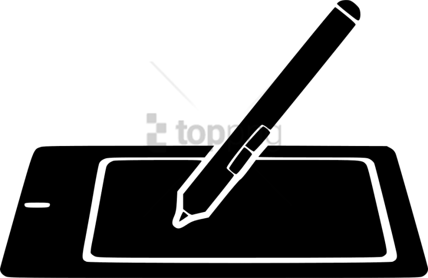 Free Png Download Drawing Tablet Png Images Background - Tablet Drawing Png (850x552), Png Download