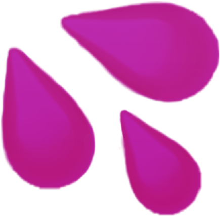 Gotas Emojis Emoji Rosa Pink - Illustration (1024x1024), Png Download