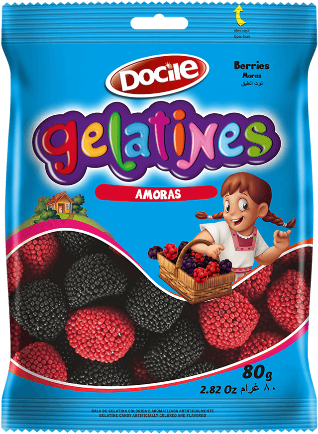 Bala De Gelatina - Bala De Gelatina Frutas (1000x1000), Png Download