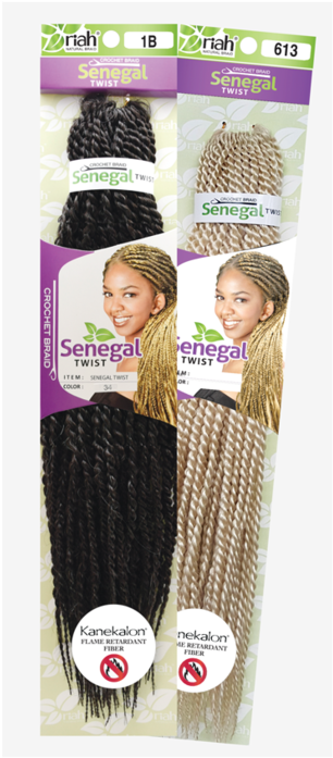21" Senegalese Twist Crochet Braids Small Havana Mambo - Crochet (600x728), Png Download
