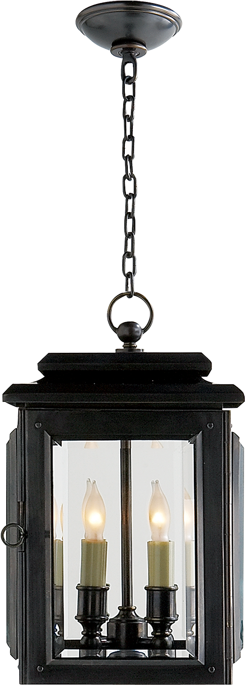 Kensington Medium Hanging Lantern In Bronze - Ceiling Fixture (1440x1440), Png Download