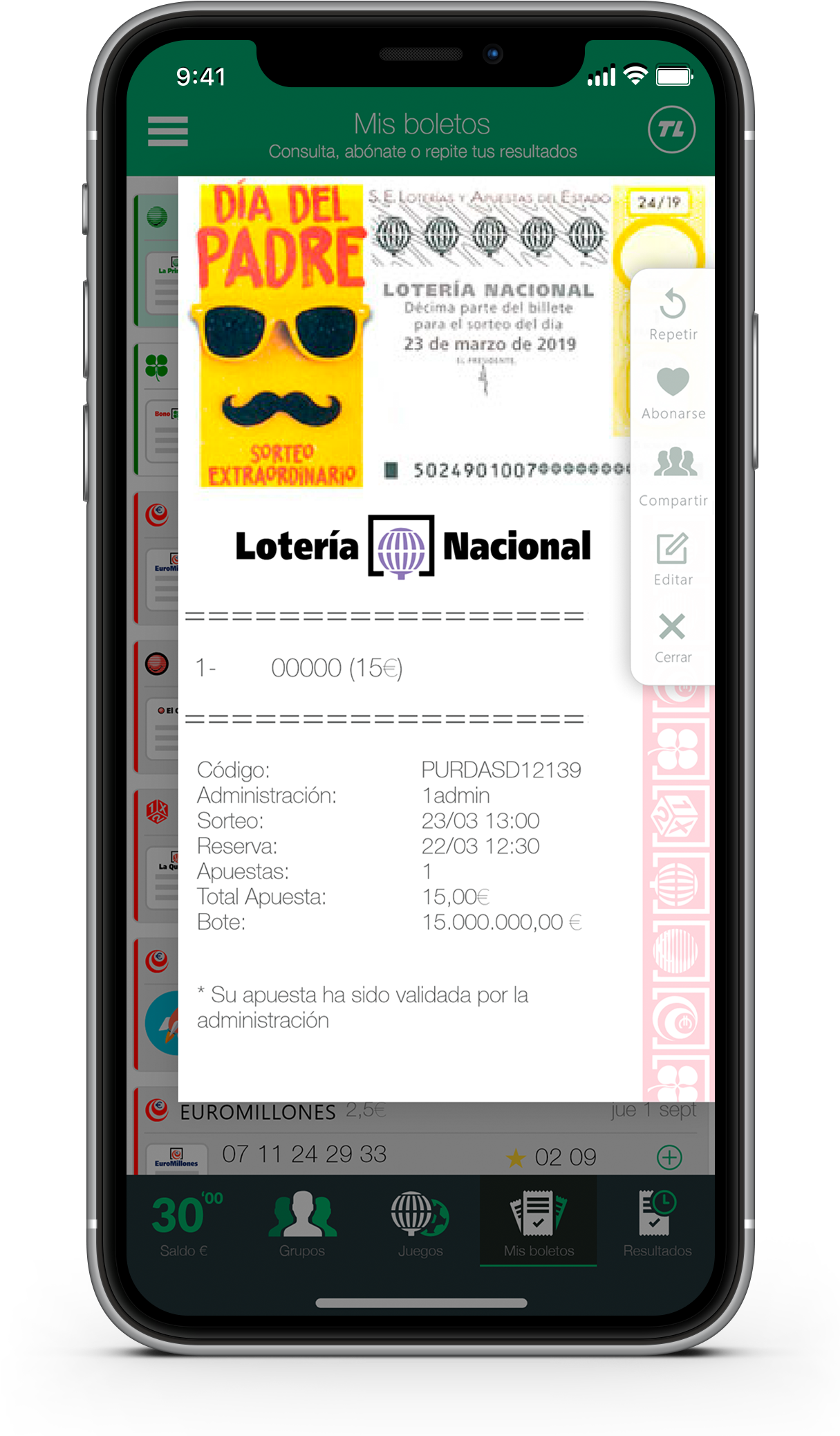 Regala Un Décimo En El Día Del Padre - Iphone (1214x2191), Png Download