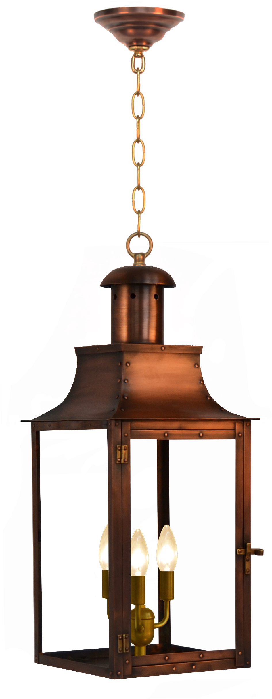 Somerset Electric Lantern On Hanging Chain - Somerset 23 Electric Lantern (985x2489), Png Download