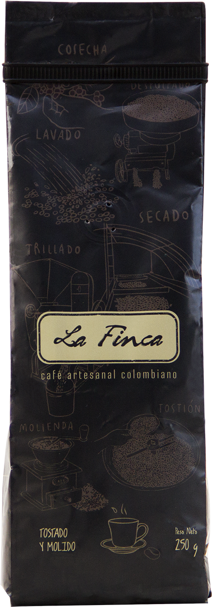 Bolsa Café En Grano La Finca - Cafe La Finca (752x1371), Png Download