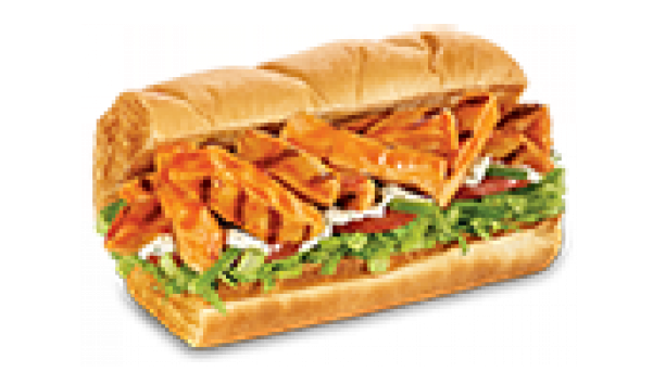 Buffalo Chicken Sandwich - Subway Buffalo Chicken (600x600), Png Download