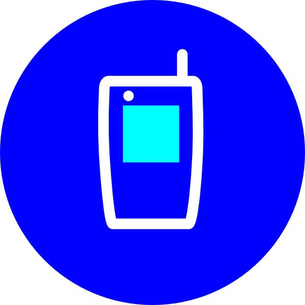 Phone Icon Myiconfinder - Mobile Icon In Circle White Png White (600x600), Png Download