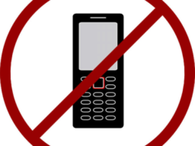 Phone With X Through (640x480), Png Download