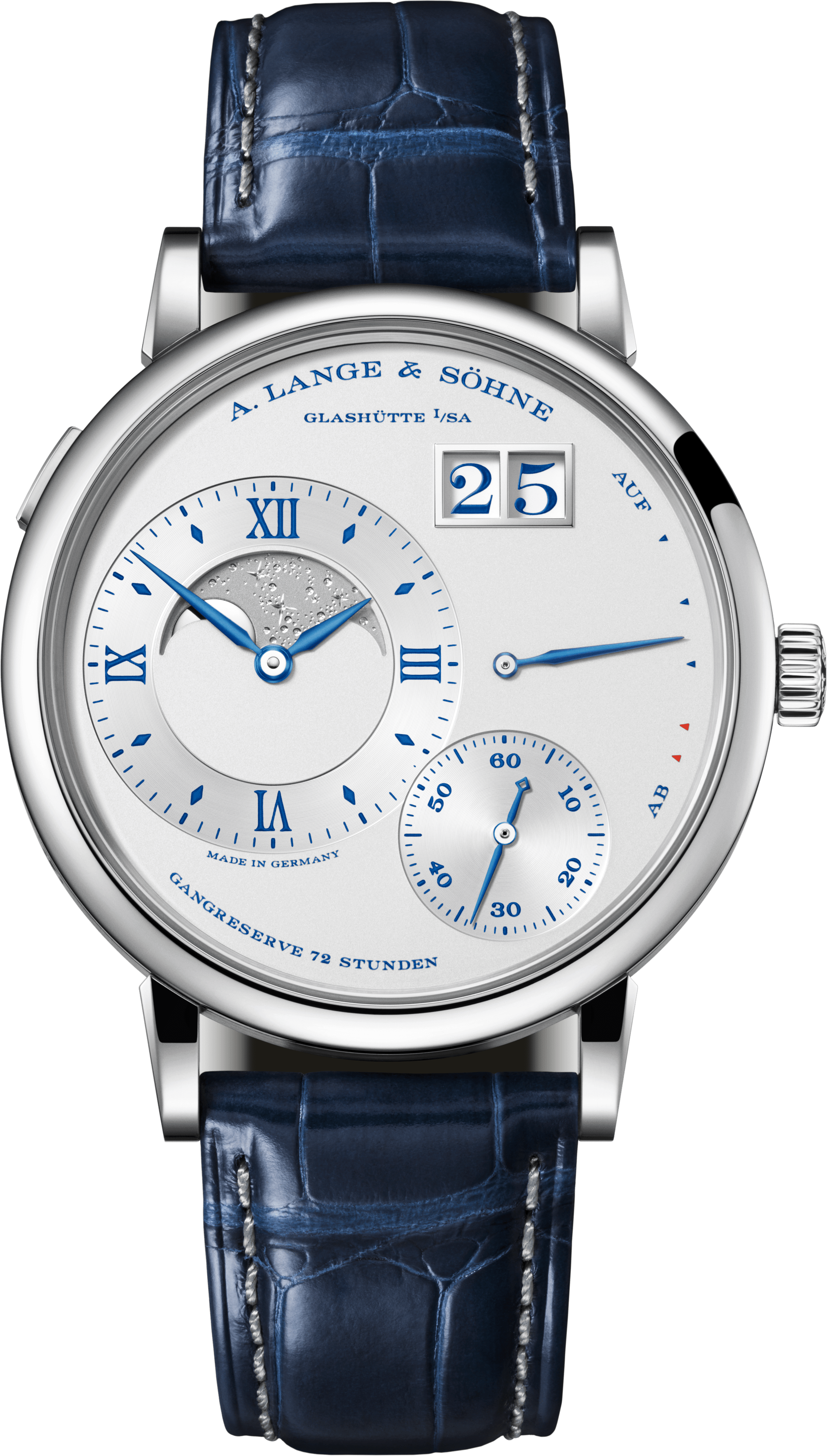Grand Lange 1 Moonphase "25th Anniversary“ White Gold (2272x4000), Png Download