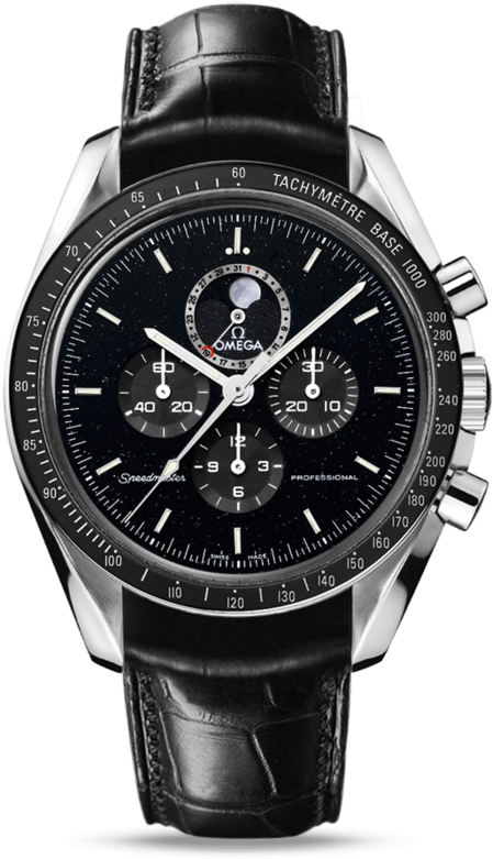 Brand - Omega - Collection - Speedmaster - Model - - Omega Speedmaster Professional Moonwatch Moonphase (700x963), Png Download