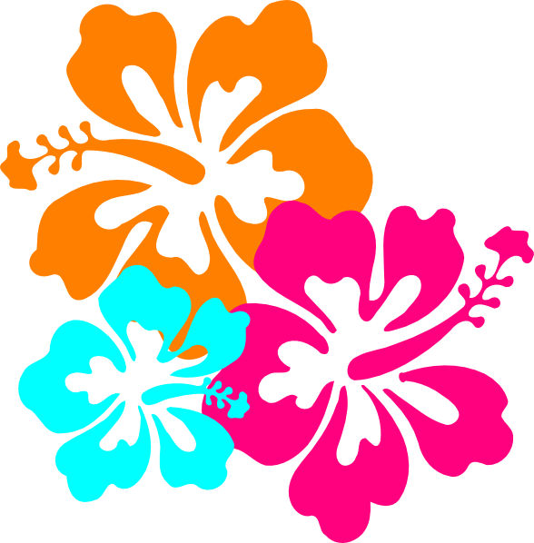 Hibiscus Clip Art (588x598), Png Download