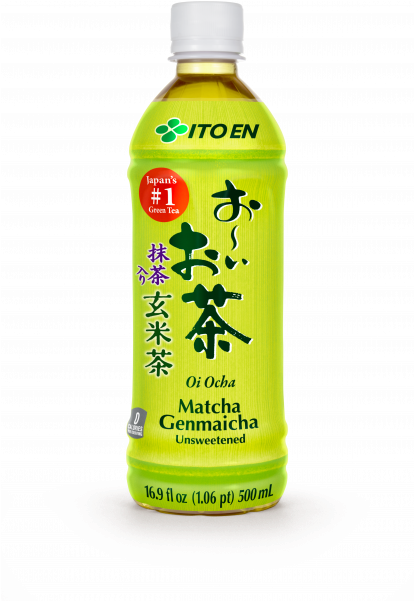 Genmaicha Unsweetened Green Tea - Oi Ocha Green Tea (600x600), Png Download