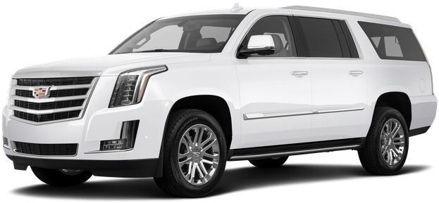 Lease The New 2019 Cadillac Escalade Platinum Suv - Yukon Denali White 2018 (800x400), Png Download