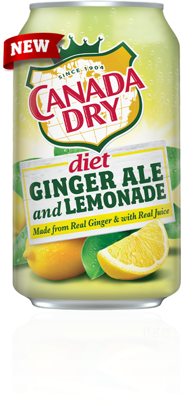 Canada Dry Diet Ginger Ale And Lemonade - Canada Dry (396x864), Png Download