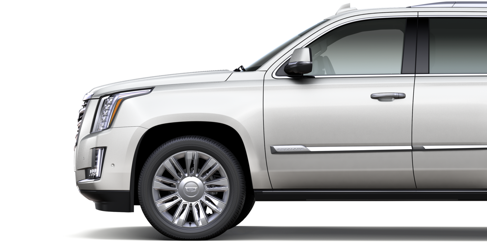 Cadillac Escalade 2019 Una Suv Sofisticada, Fuerte, - White Suv (1613x807), Png Download