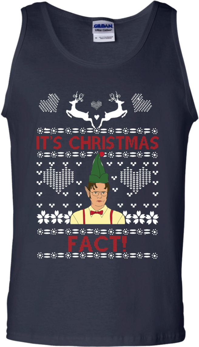 Dwight Schrute It's Christmas Fact T-shirt - Its Christmas Dwight (1155x1155), Png Download