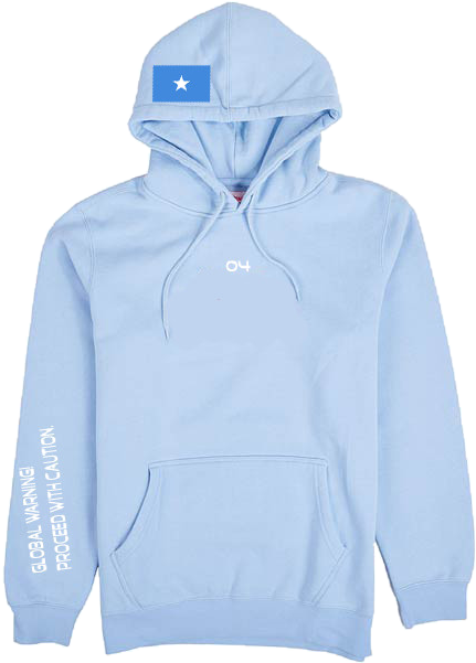 4tc Sky Blue "somalia Coat Of Arms" Hoodie - Hoodie (582x600), Png Download