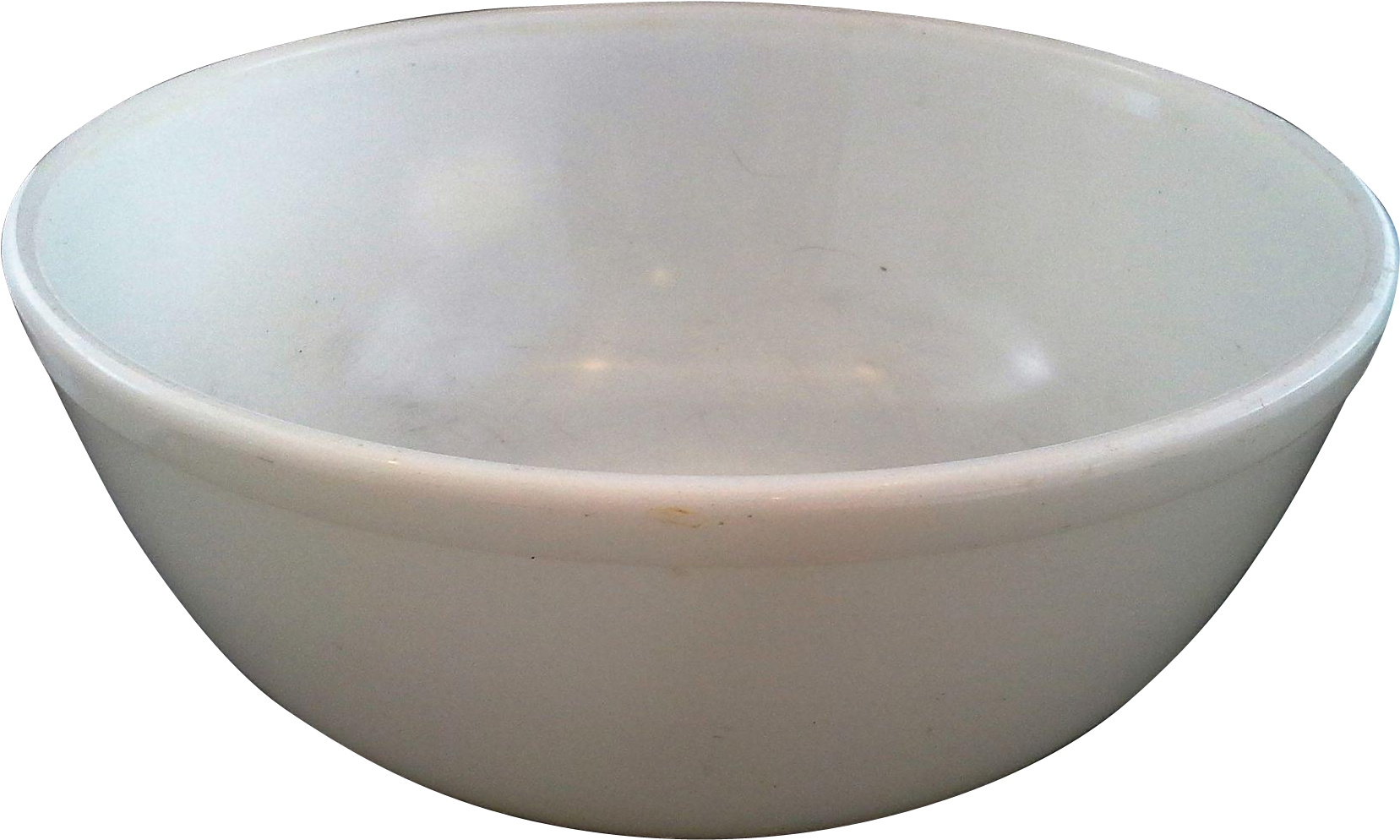 Pyrex Opal White Milk Glass 404 4 Qt Mixing Bowl Unmarked - Bowl (1656x1656), Png Download