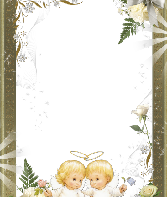 Frame With Angels (533x630), Png Download