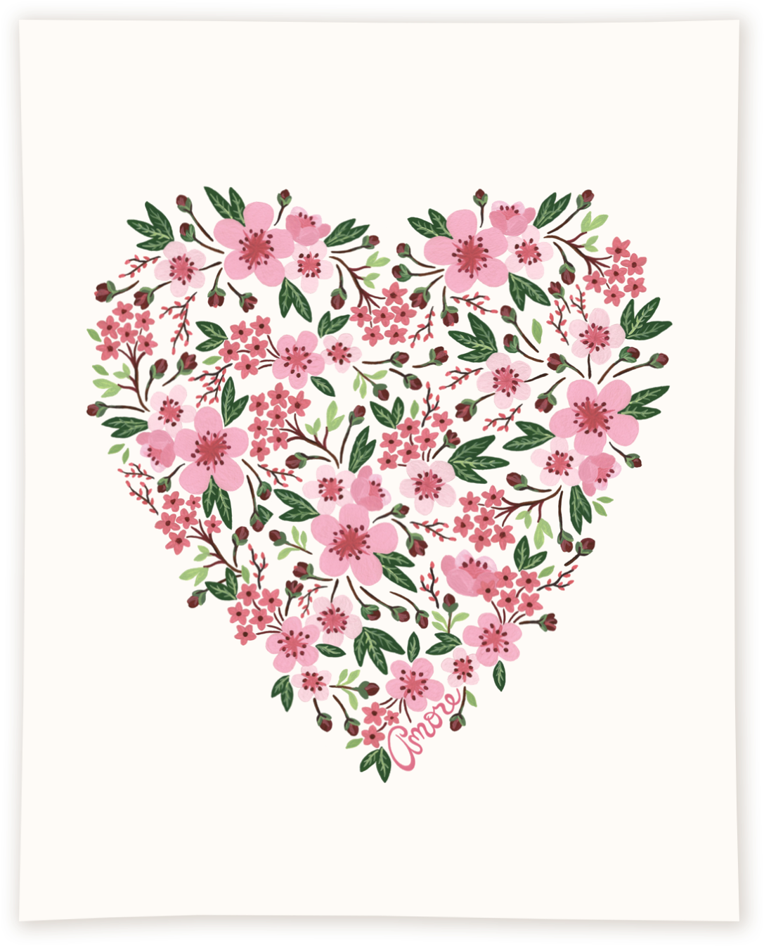 Cherry Blossoms Amore - Bouquet (1152x1383), Png Download