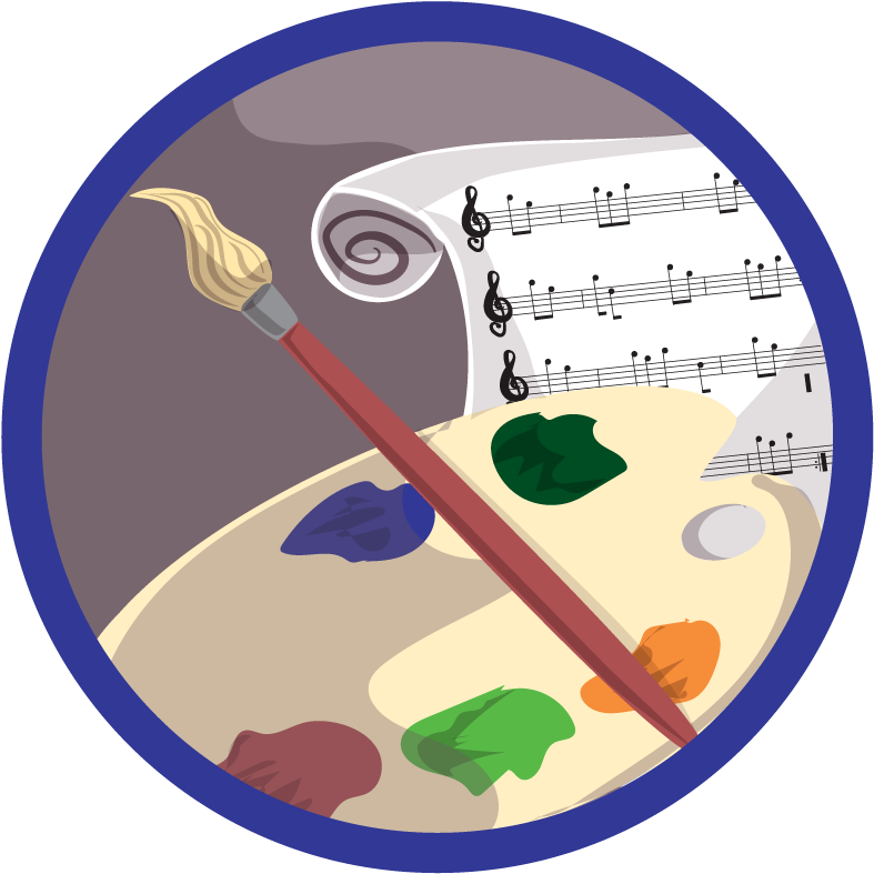 Transportation Dining Arts And Music - Circle (833x833), Png Download