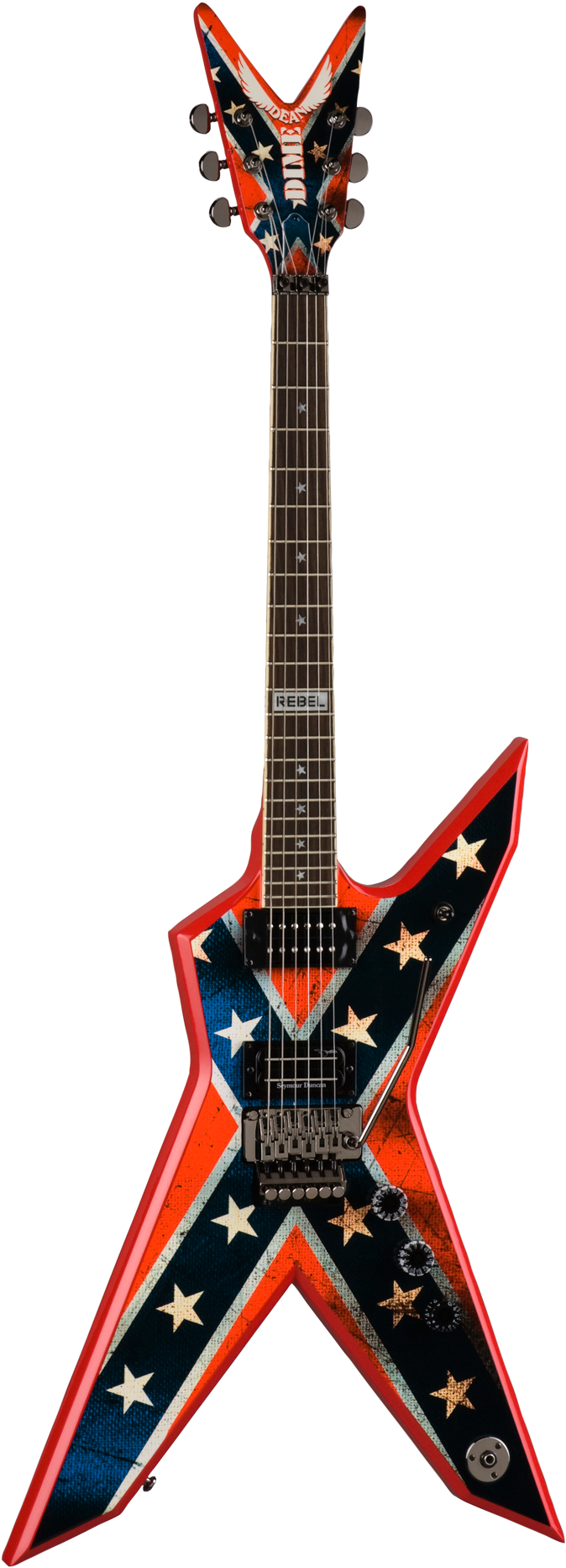 Dean Dimebag Dixie Rebel Electric Guitar W/case (813x2000), Png Download