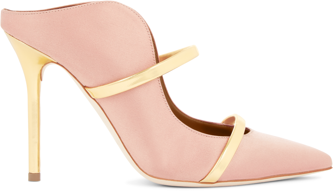 Blush Satin Gold Mirror Nappa - Basic Pump (1600x1600), Png Download