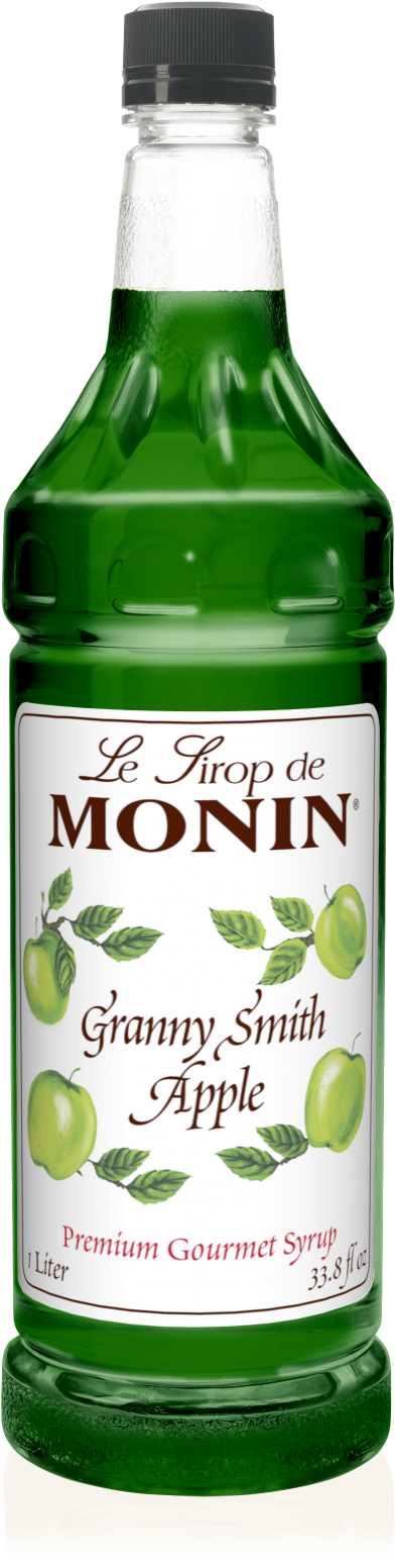 Granny Smith Apple Syrup - Monin Strawberry Syrup (776x1552), Png Download