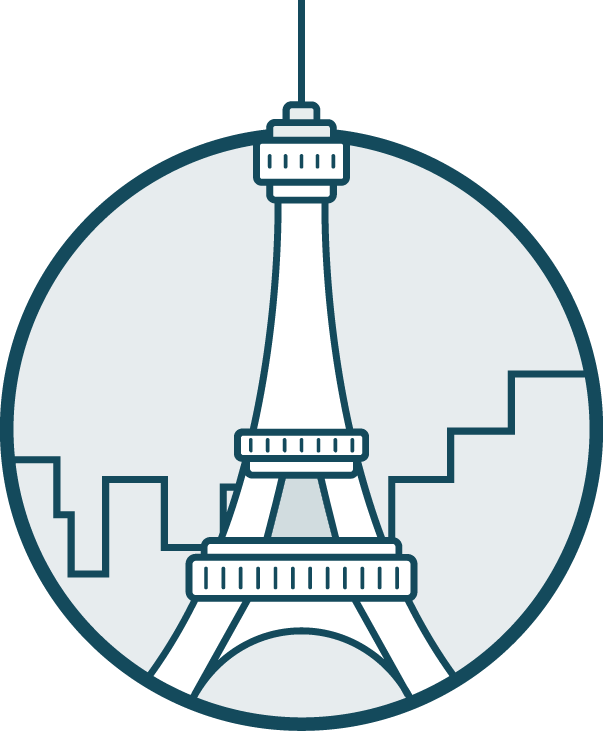 Icono Ciudad - Tour Eiffel Vector (603x731), Png Download
