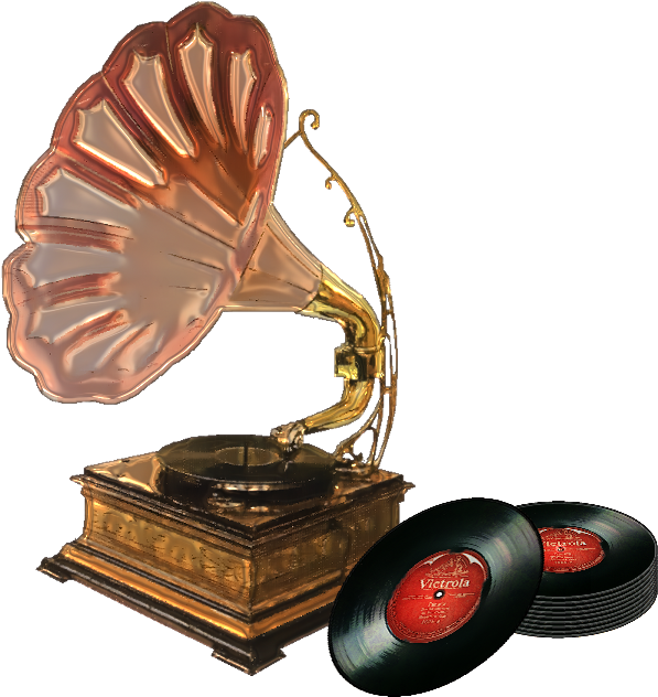 Bild - Antique Phonograph (604x644), Png Download