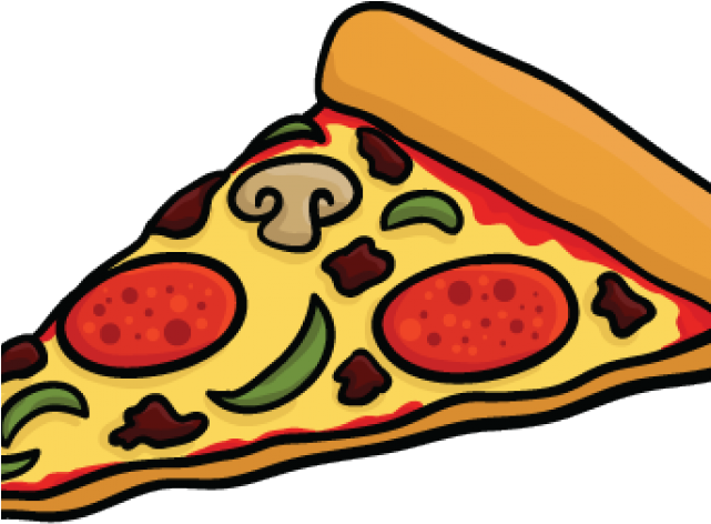 Cartoon Picture Of Pizza - Piece Of Pizza Cartoon (640x480), Png Download