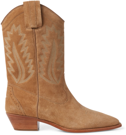 Bohemian Boots - Polo Ralph Lauren Maila Cowboy Boot (506x630), Png Download
