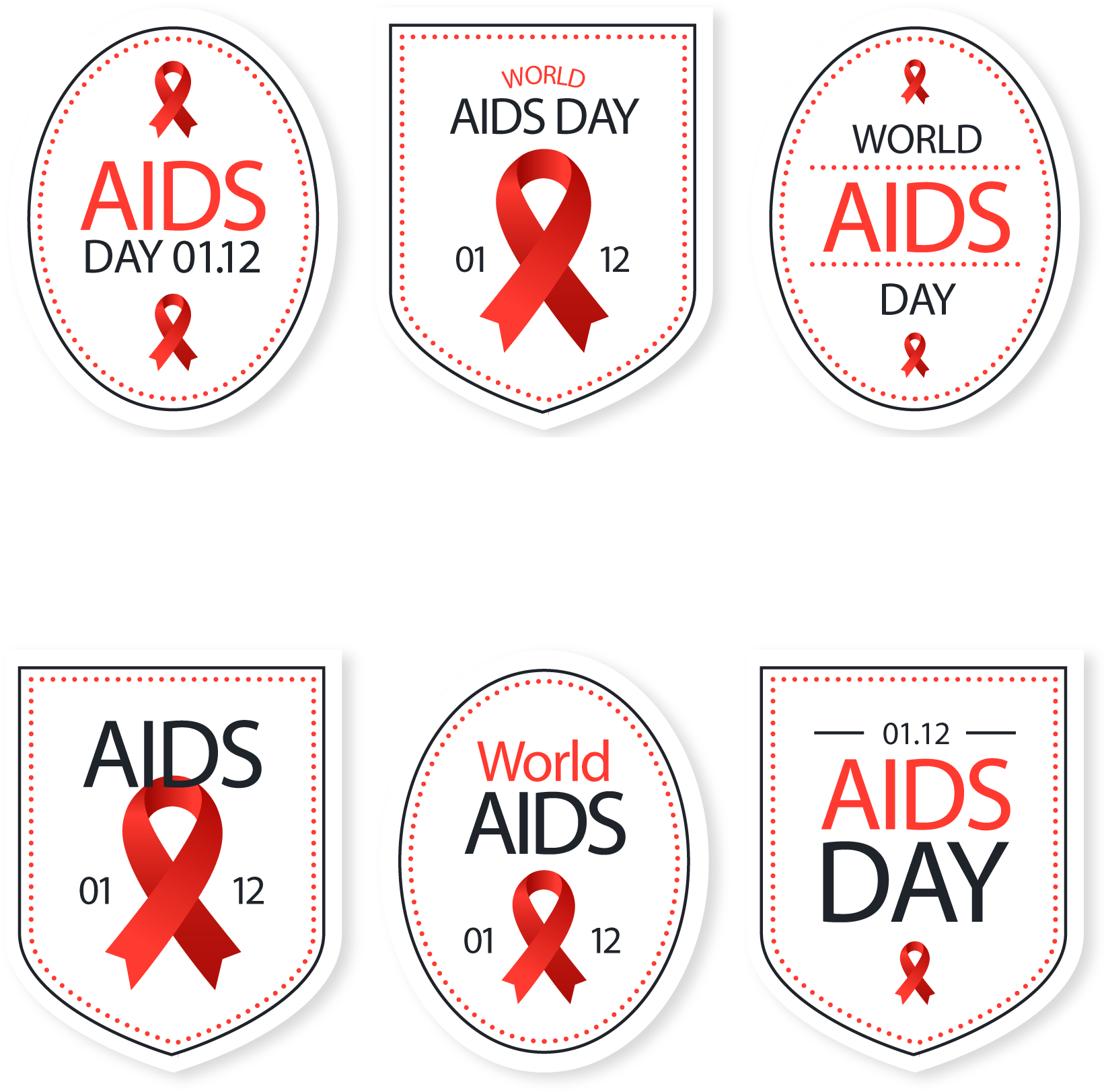More Aids Ribbon Transparent - Red Ribbon (1800x1800), Png Download