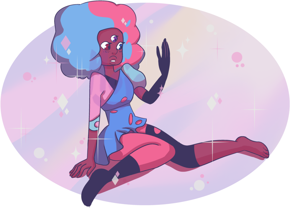 Spoiler Cotton Candy Mom - Cotton Candy Garnet Fanart (1024x724), Png Download