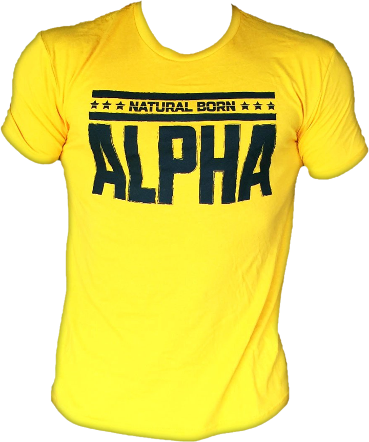 Men's "natural Born Alpha" T-shirt - Alpha Shirt (800x1080), Png Download
