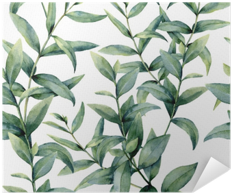 Watercolor Realistic Eucalyptus Pattern - Eucalyptus Pattern (400x400), Png Download