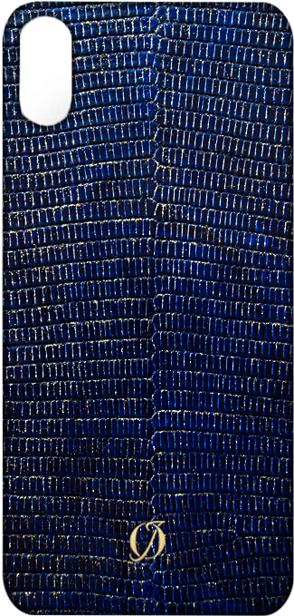 Blue Lizard Gold Dust Iphone X - Mobile Phone Case (1063x886), Png Download