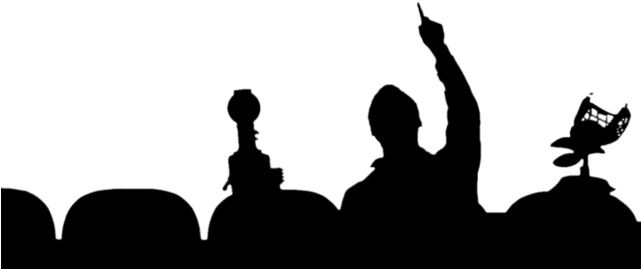Free Clipart Crowd Silhouette - Mystery Science Theater 3000 Phone (640x359), Png Download