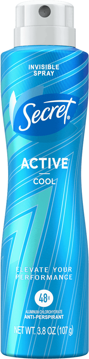 Invisible Spray Antiperspirant And Deodorant For Women - Secret Deodorant Spray (1210x1210), Png Download