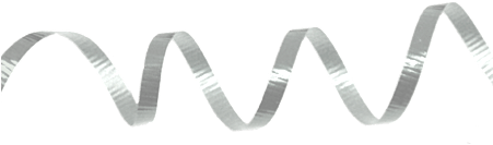 Silver Ribbon Banner Png Svg Free Download - White Curly Ribbon Png (450x450), Png Download