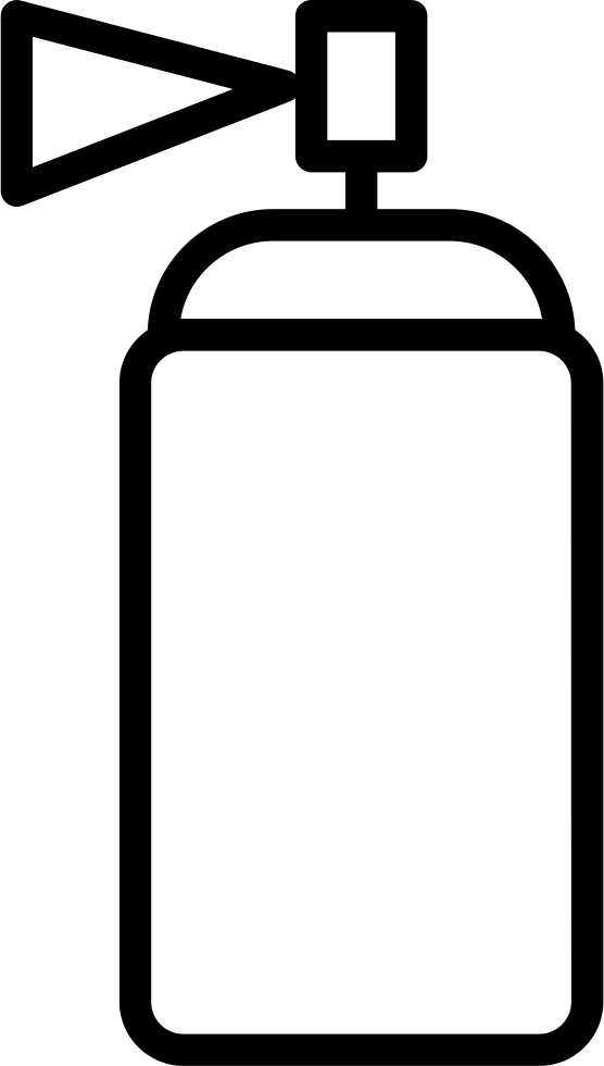 Paint Spray Can Outline Comments - Spray Can Png (556x980), Png Download