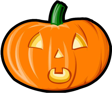 Build A Pumpkin Tea Light In Time For Halloween - Surprised Jack O Lantern Clipart (400x365), Png Download