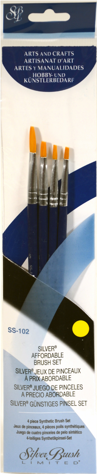 View Larger Image - Silver Brush Ss-108 Sterling Studio Golden Taklon Short (230x1000), Png Download